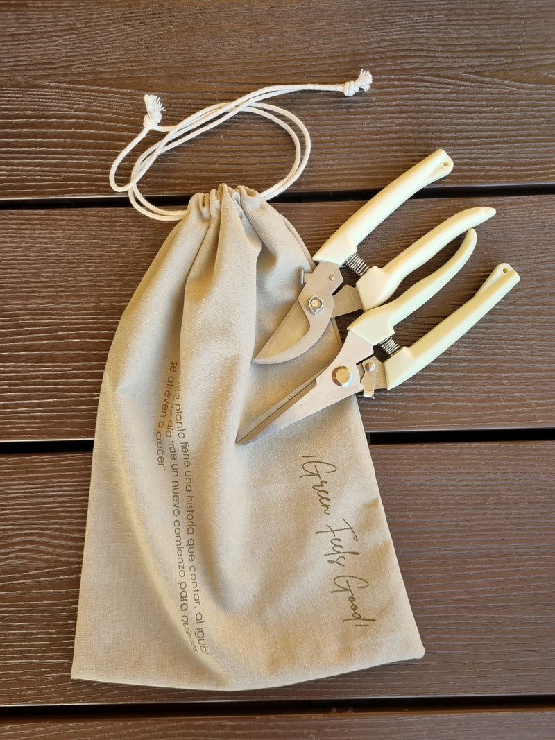 Set Tijeras de Podar Blanco - Garden Room